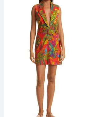 FARM RIO
Red Urban Jungle Belted Mini Dress
